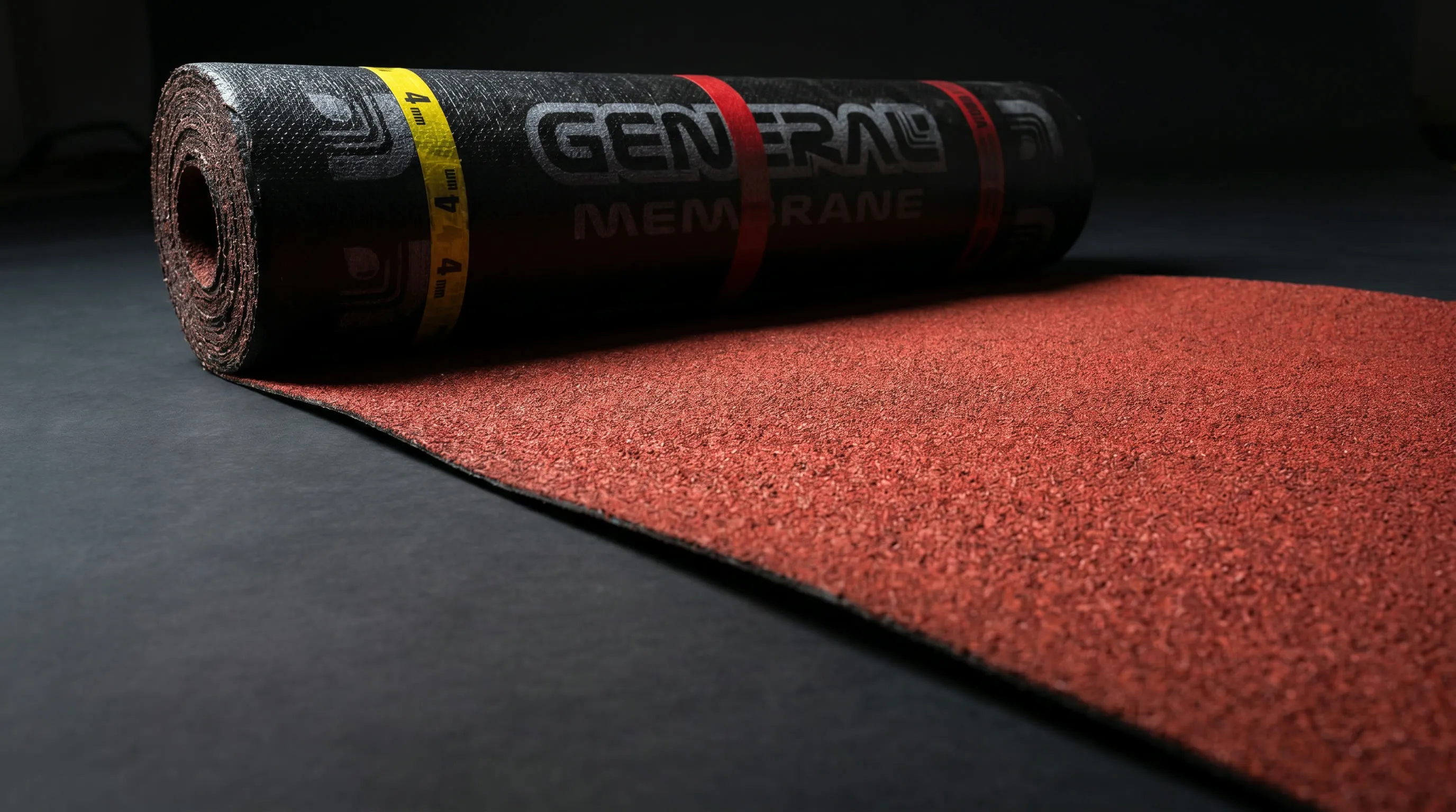 Roll partially unrolled showing the mineral surface
