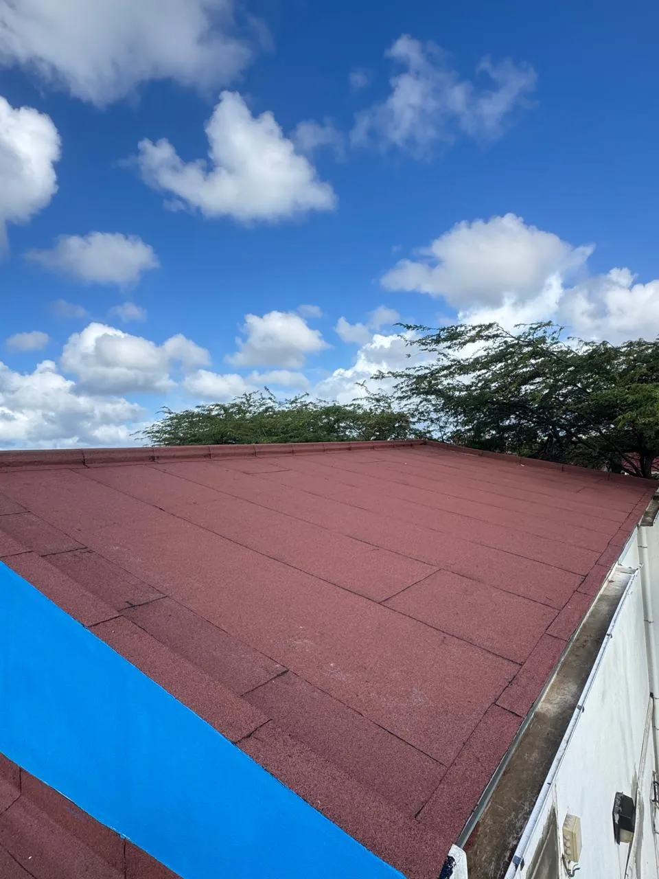 Torch-On Membrane Roofing project by Optimo Roofing in Aruba